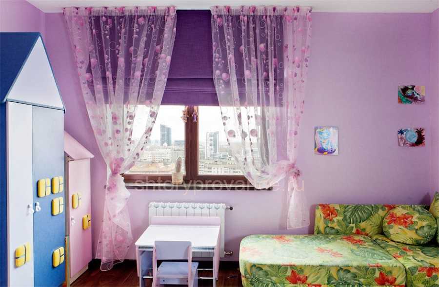 Шторы в детскую комнату (91 фото): современные занавески из органзы деворе в спальню, готовые зеленые шторы для девушек 2021