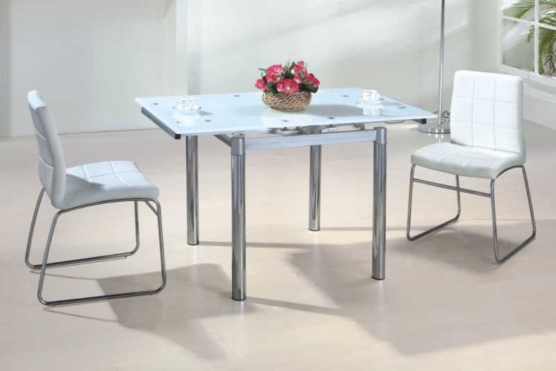 Круглый стеклянный кухонный стол (59 фото): стол-трансформер на кухню размером 80-90 см