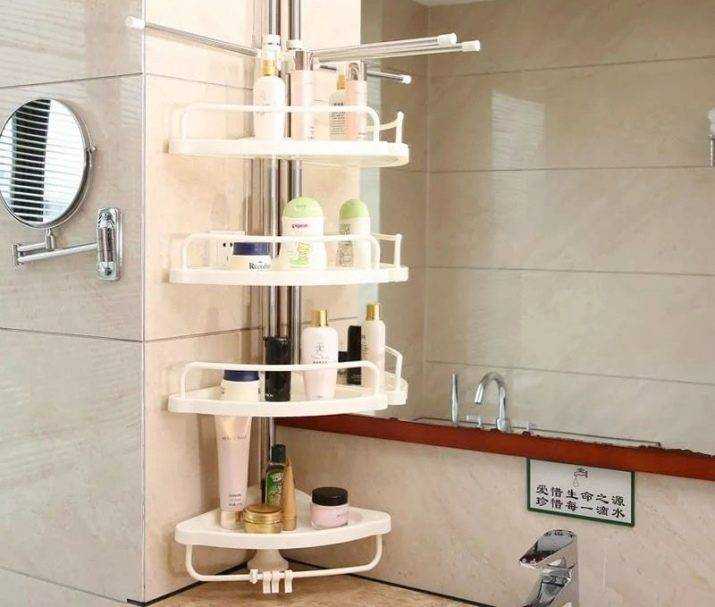 Полки для ванной комнаты: угловые стеллажи из нержавеющей стали, деревянные полочки своими руками, фото