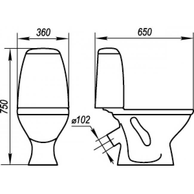 Обзор унитазов компакт для маленького туалета