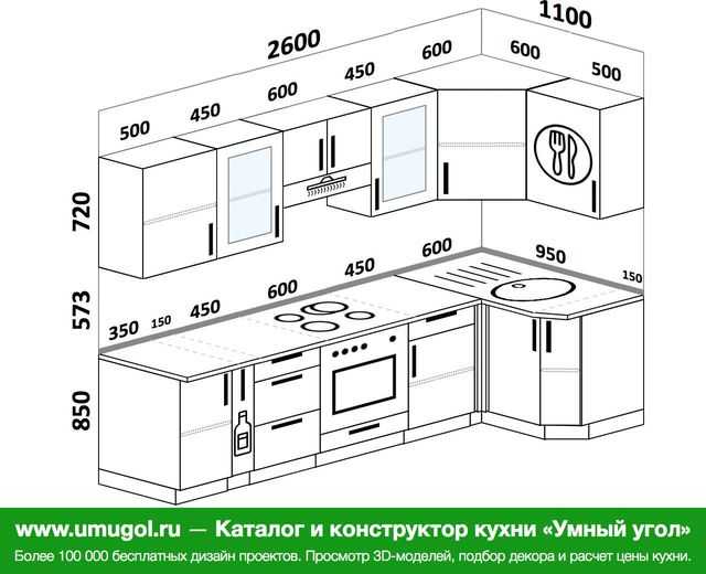 Кухни угловые на 9 кв. метров с холодильником (57 фото): дизайн в хрущевке на 12, 4, 7 и 8 кв. м