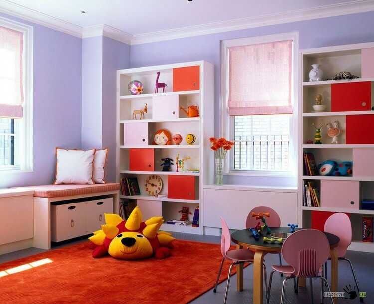 Описание стеллажей в детскую комнату и их выбор