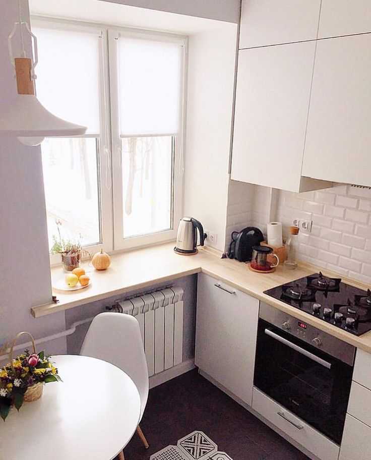 Дизайн маленькой кухни 6 кв. м с холодильником (111 фото): в хрущевке