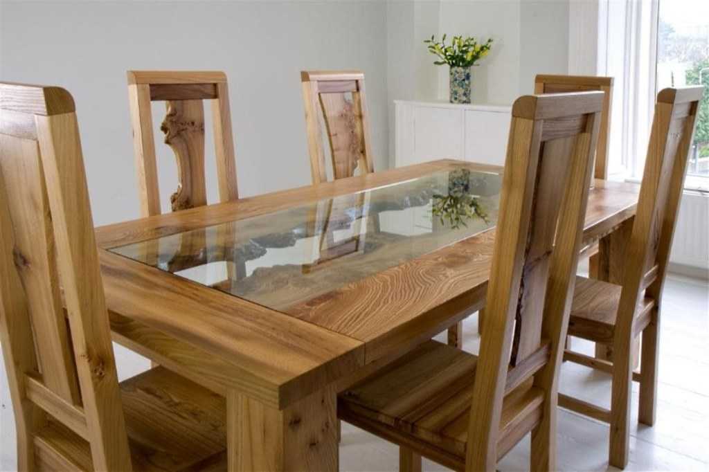 Деревянный кухонный стол – характеристика и 45 фото