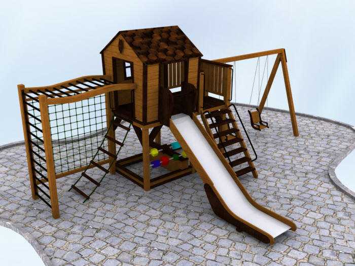 Деревянные детские площадки: что интересно детям и как это реализовать