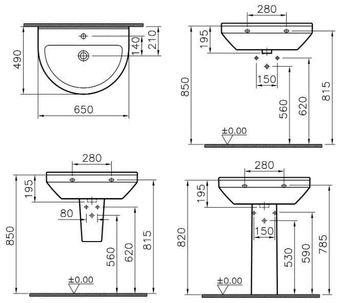 Стандартная высота раковины в ванной от пола: на какой высоте вешать раковину в ванной