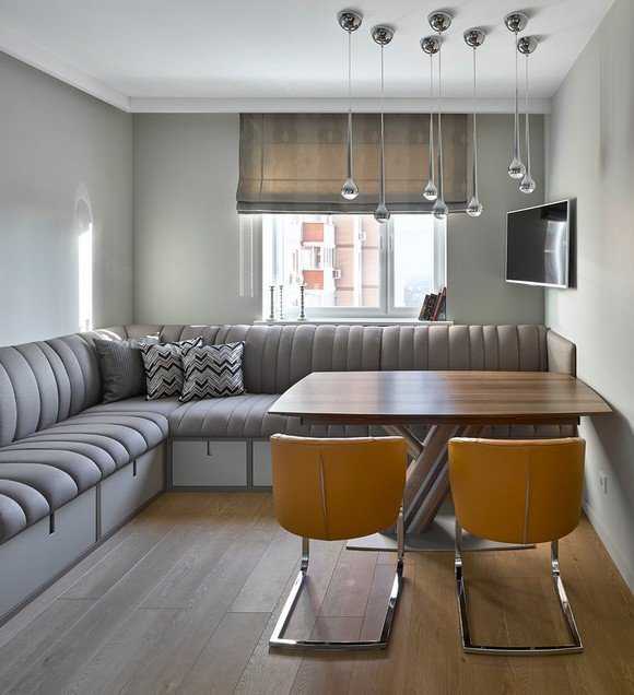 Угловой диван на кухню со спальным местом: виды конструкций и правила выбора