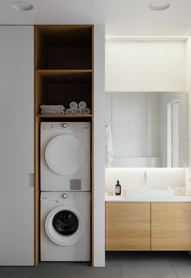 Шкаф для стиральной машины в ванную - виды | как выбрать?