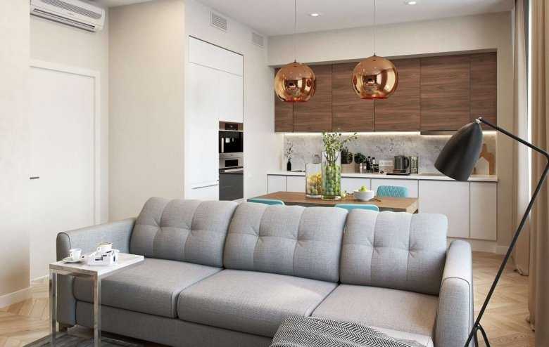Дизайн кухни с диваном: 75 вариантов функционального интерьера