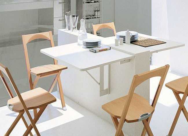 Столы для маленькой кухни (76 фото): как выбрать небольшой кухонный стол в малогабаритную «хрущевку»? размеры компактных обеденных столов