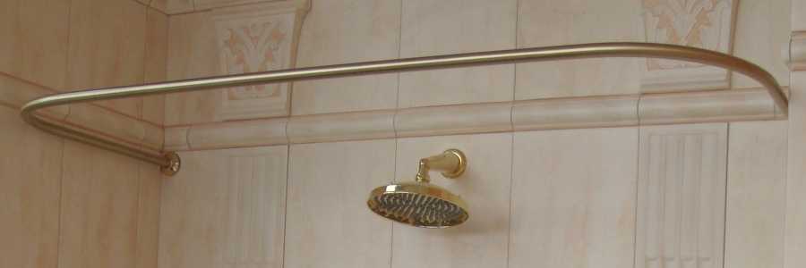 Виды и особенности штанг для штор в ванную и методы монтажа