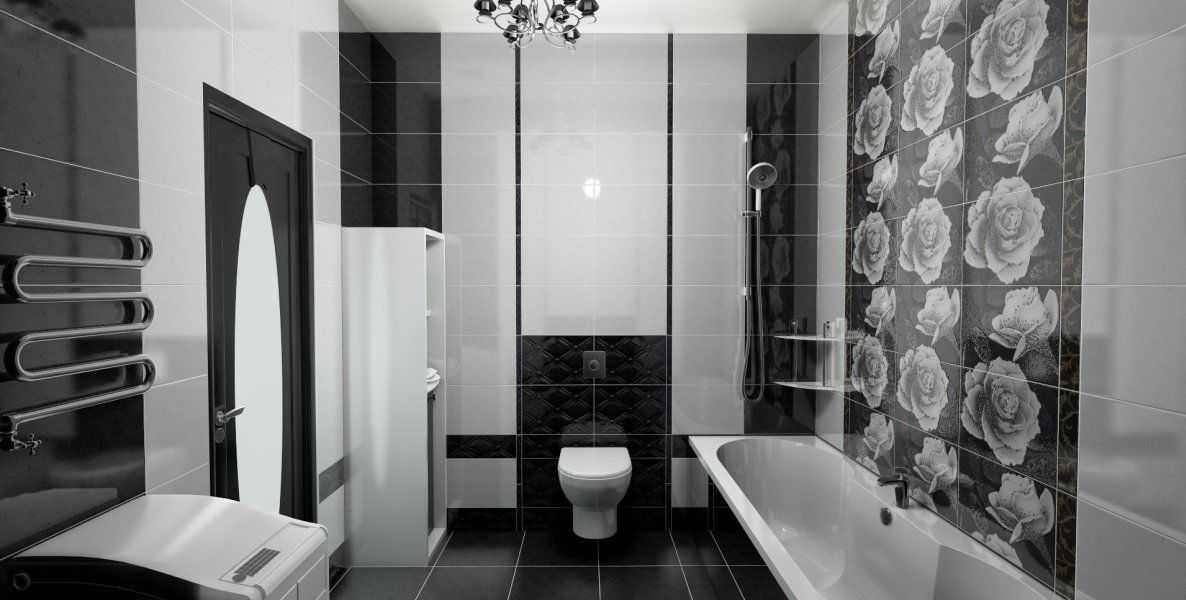 Черная ванная комната - фото оригинальных дизайнерских идей ванной