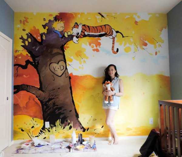 Роспись стен в квартире — гениальное воплощение вашей творческой мысли