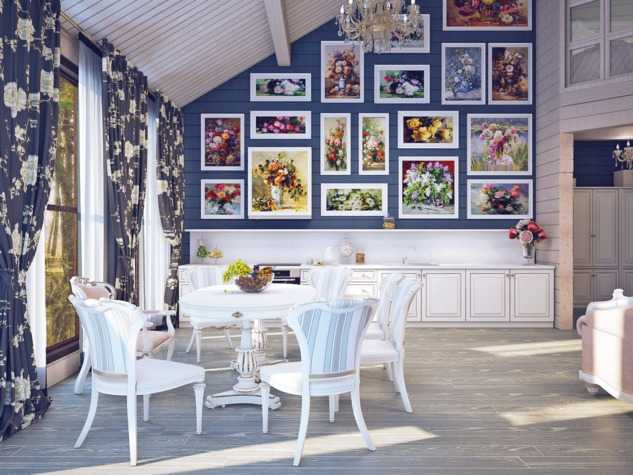 Картины на кухню в стиле прованс (16 фото): фотообои в интерьере кухни, оригинальное панно и современные постеры