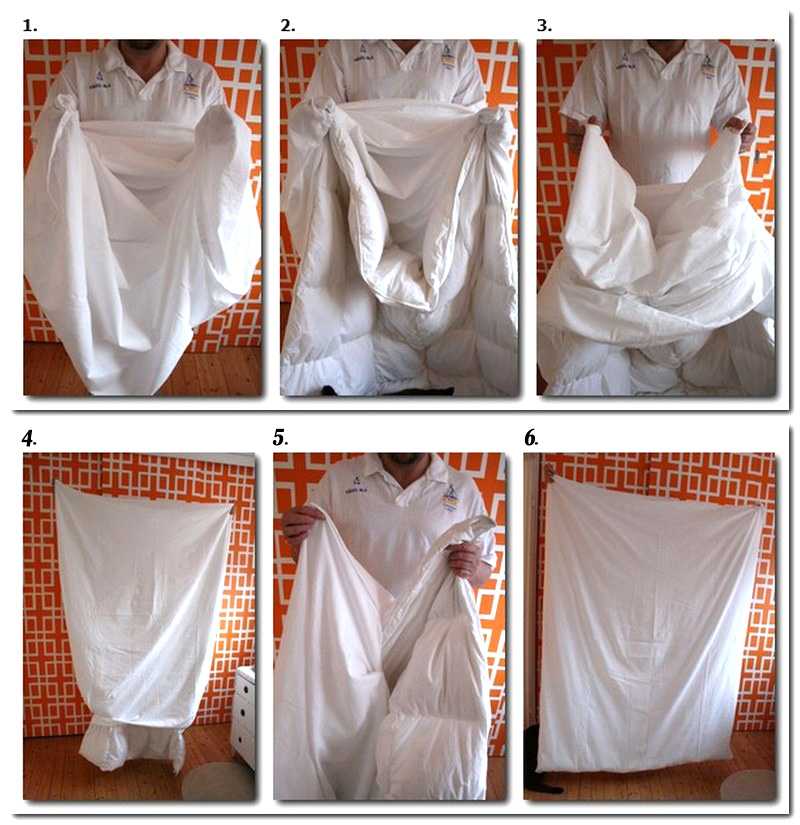 Самый легкий способ заправить одеяло в пододеяльник