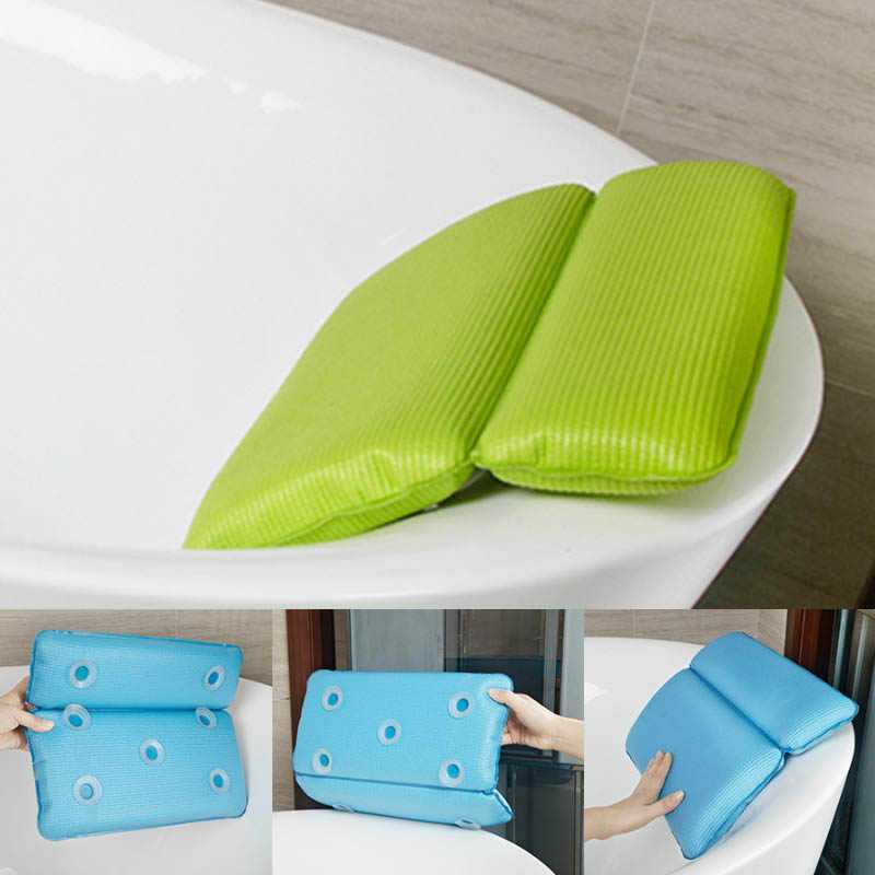 Подушка для ванны: надувные на присосках под голову и колени, модели oriflame и wenko tropic