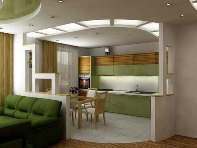 Дизайн кухни-гостиной в доме. 70 фото и идей