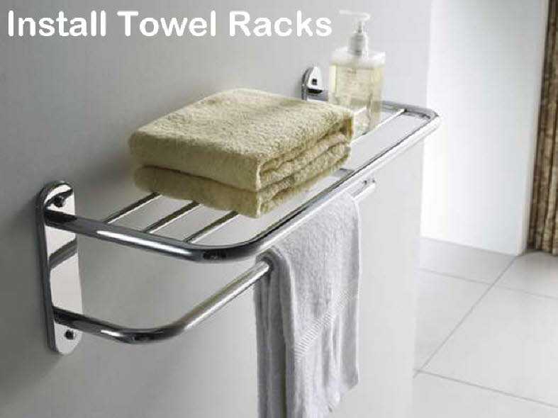 Вешалка для полотенец в ванную комнату своими руками