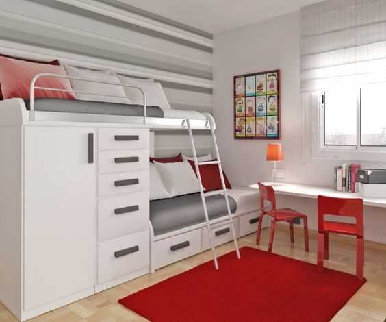 Мебель для детской комнаты для двоих детей: 60 реальных фото