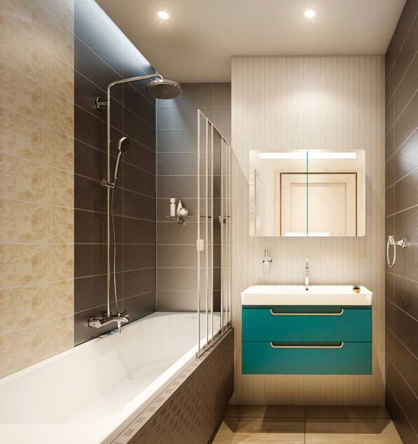 Идеи дизайна ванной комнаты 4 кв. м