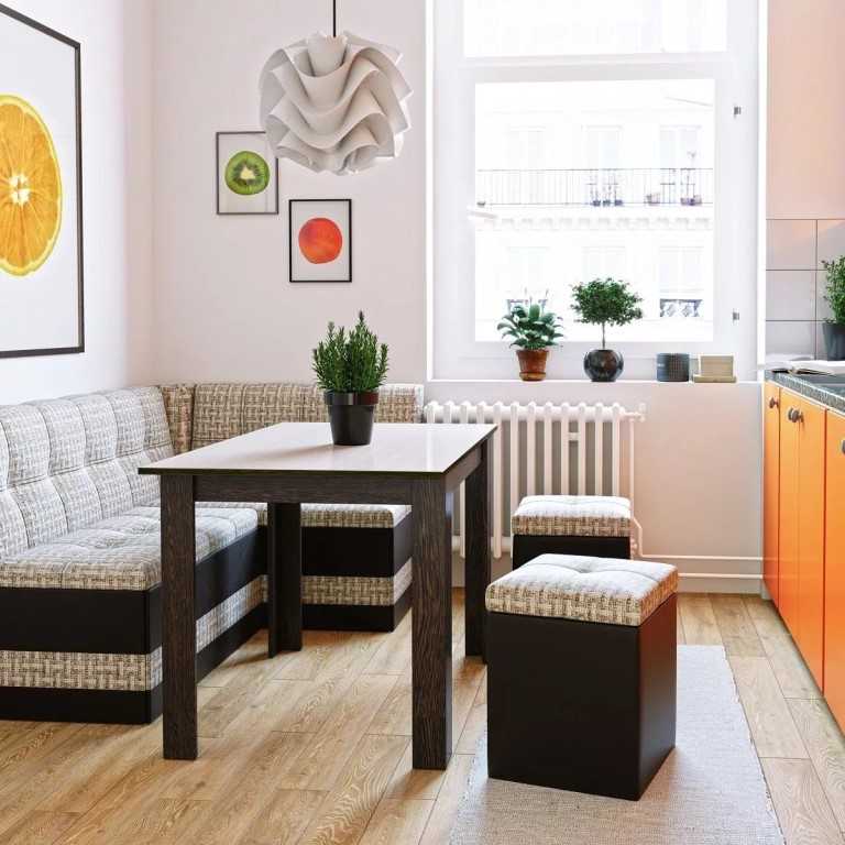 Виды прямых диванов для кухни и советы по их выбору
