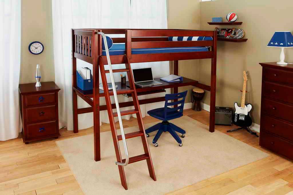 Кровать-чердак с рабочей зоной для подростка (44 фото): металлическая конструкция с письменным столом для школьников девочек и мальчиков