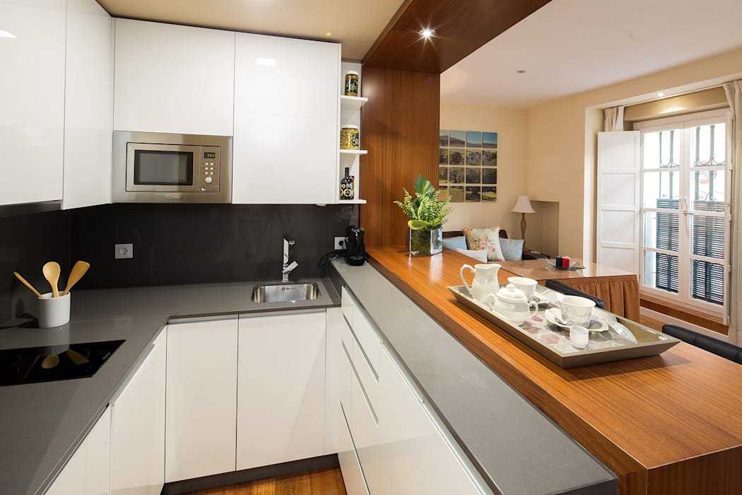 Кухонный гарнитур для маленькой кухни (134 фото): выбор гарнитура для небольшой кухни, проект и дизайн помещения с островом, варианты размеров кухонного гарнитура