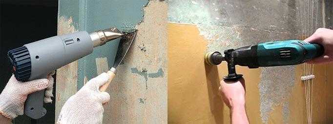 Как снять со стен старую краску: обзор различных методов