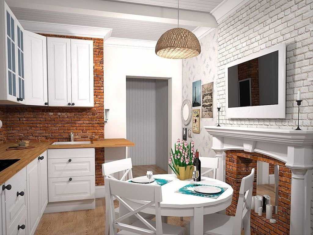 Декоративный кирпич на кухне (74 фото): дизайн кирпичных стен в интерьере кухни, варианты внутренней отделки искусственным кирпичом