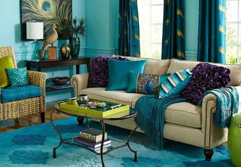 Диваны бирюзового цвета (72 фото): угловой и раскладной в интерьере. какие шторы подойдут? дизайн комнаты с диваном-кроватью цвета бирюзы