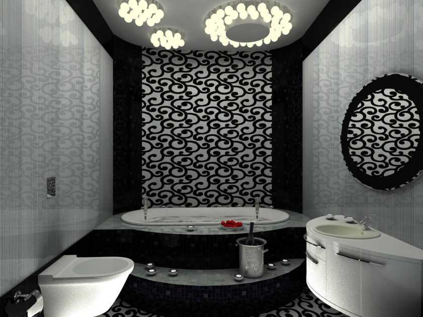 Ванная комната в темных тонах: дизайн и фото