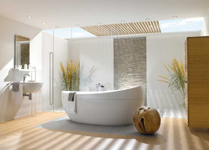 Интерьер ванной комнаты (167 фото): обустройство помещения с угловым изделием в квартире, как обустроить ванну и туалет