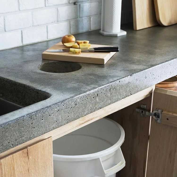 Кухонная столешница из бетона – изготовление и реставрация своими руками