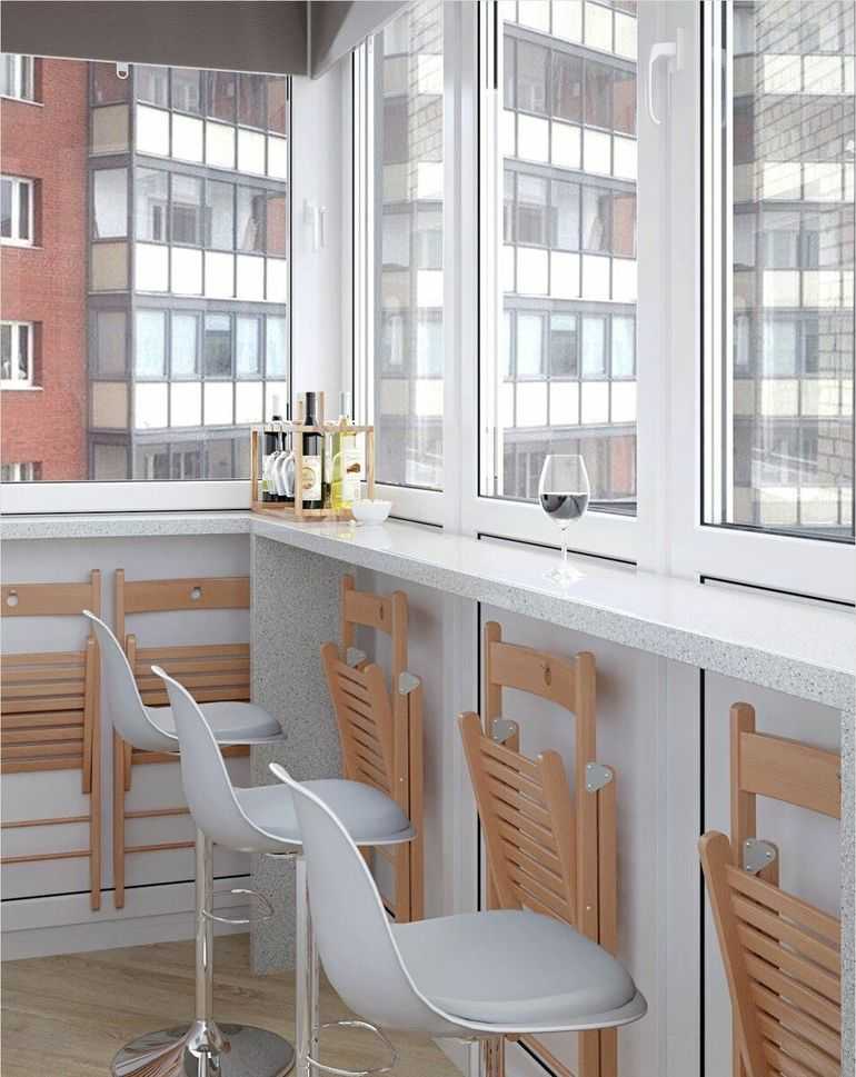 Барная стойка на балконе или лоджии: особенности обустройства объединенного пространства