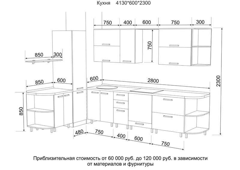 На какой высоте вешать кухонные шкафы? 14 фото стандарты расстояния от пола и от рабочей поверхности до верхних шкафчиков