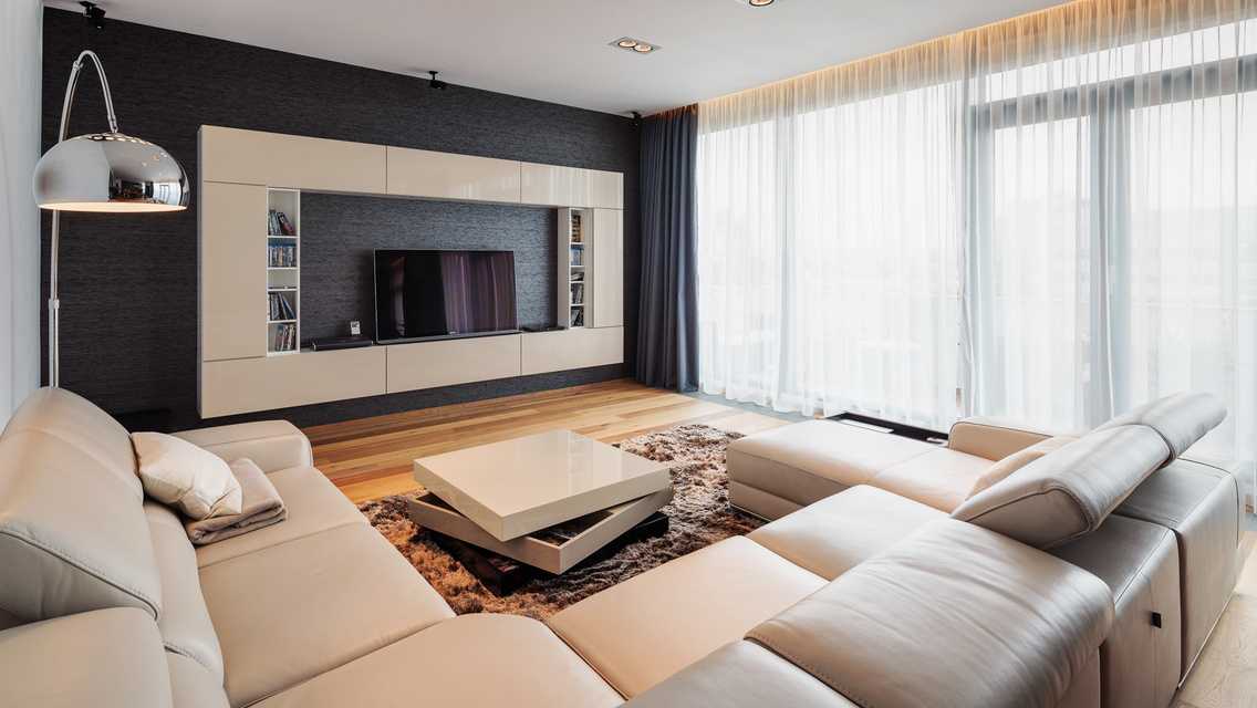 Дизайн зала площадью 20 кв. м в квартире (106 фото): интерьер гостиной комнаты площадью 20 метров с угловым диваном