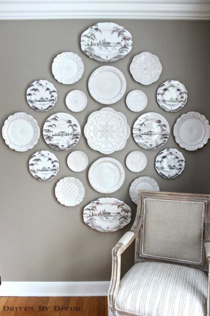 Декоративные тарелки на стену, расписанные своими руками