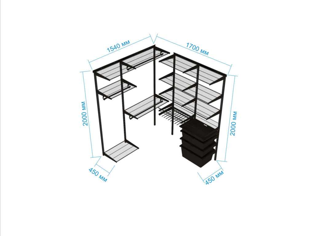 Стандартные и оптимальные размеры шкафов-купе: глубина, длина, высота