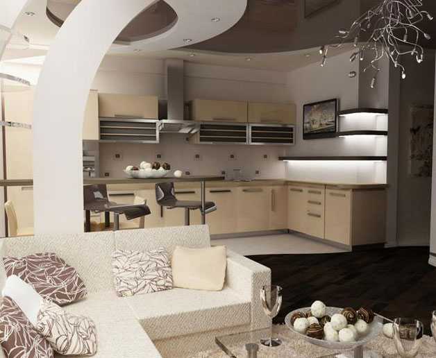 Советы от дизайнеров для хозяев больших кухонь-гостиных 22 квадратных метра