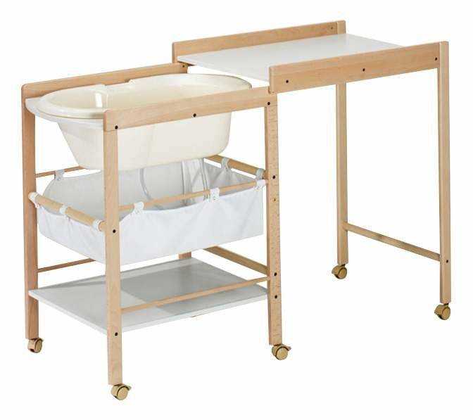 Пеленальный столик с ванночкой: модель для новорожденных 2 в 1, отзывы
