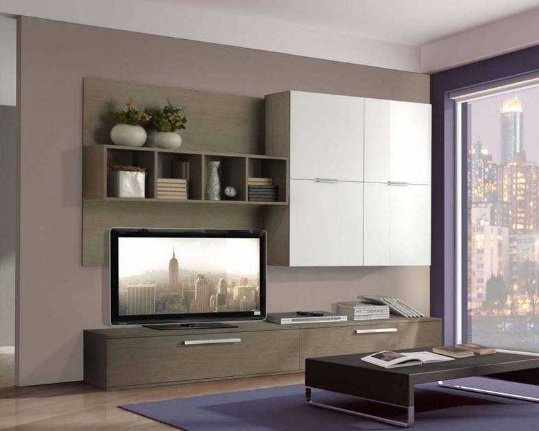 Стенки хай-тек для гостиной (36 фото): модульные и модели под телевизор, современные подвесные, красные и стенки других цветов