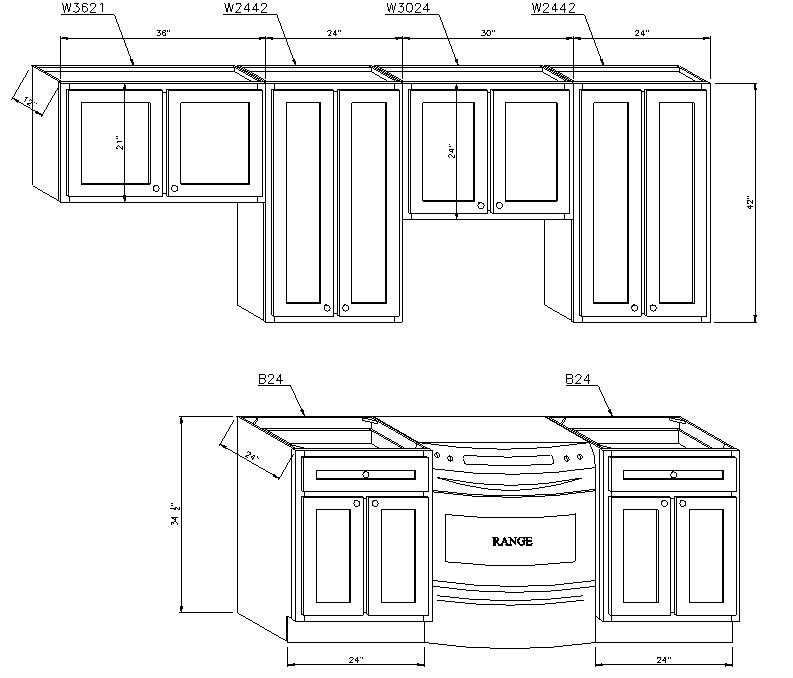 Размеры углового кухонного шкафа: виды гарнитуров для кухни, напольные шкафчики - верхний и нижний