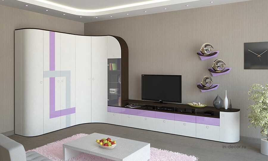 Модульные стенки в гостиную современные (55 фото): мини-горки и глянцевые угловые модели в зал, навесные цвета венге и новинки в оформлении