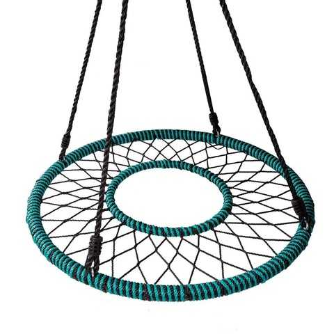 Качели «гнездо» (51 фото): круглые уличные конструкции с сеткой-паутиной и подвесные плетеные детские варианты для дачи