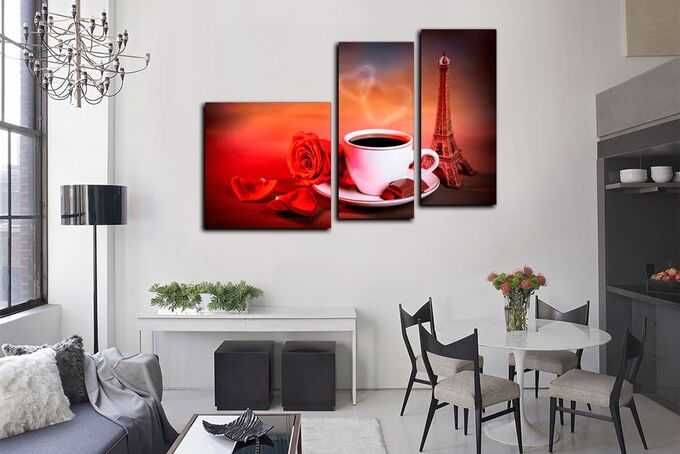 Модульные картины на кухню (34 фото): выбираем на стену модульную картину с часами, кофе и другими современными сюжетами. примеры в интерьере кухни