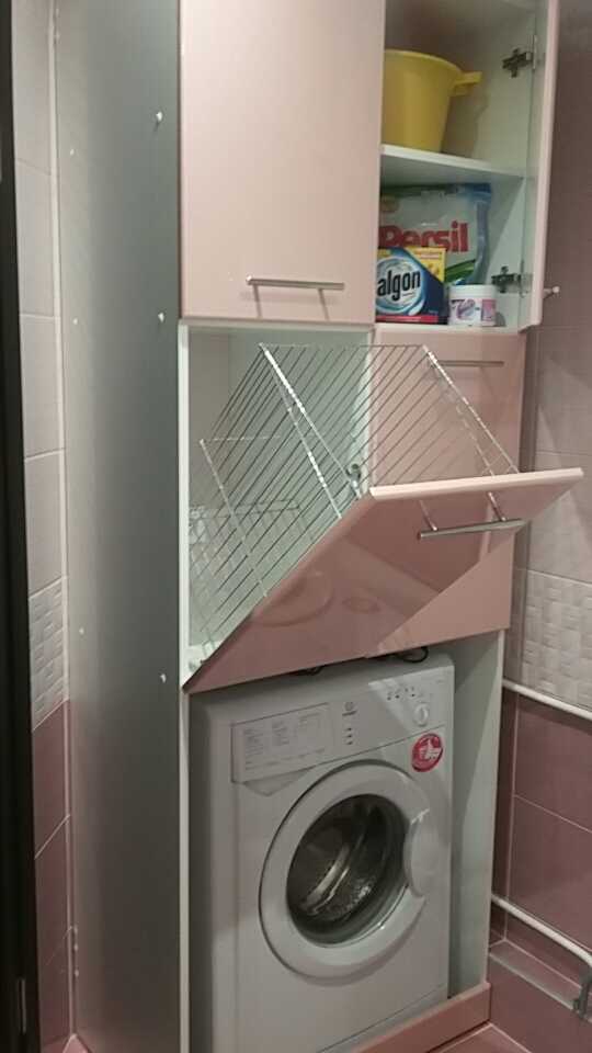 Как подобрать шкаф под стиральную машину в ванную