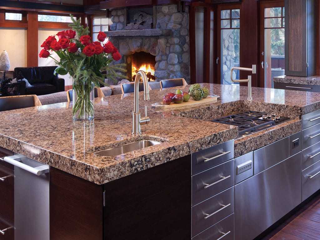 Кухонный стол из камня: виды камня / эксплуатационные особенности