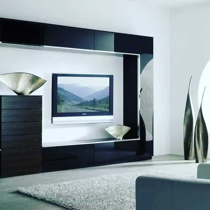 Стенка под телевизор в гостиную: обзор популярных моделей шкафов под тв в современном стиле, 105 фото
