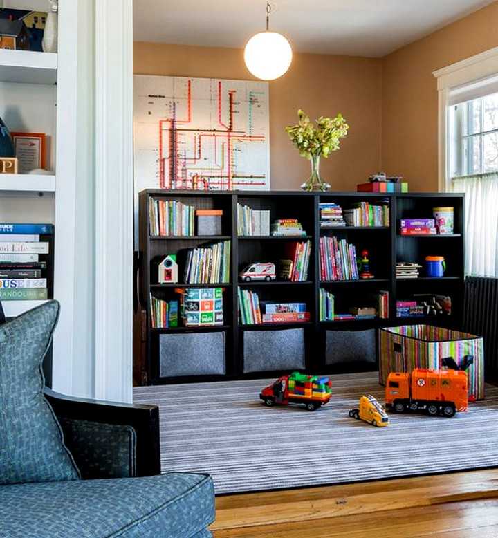 Стеллажи для детской комнаты (26 фото) — для игрушек и книг