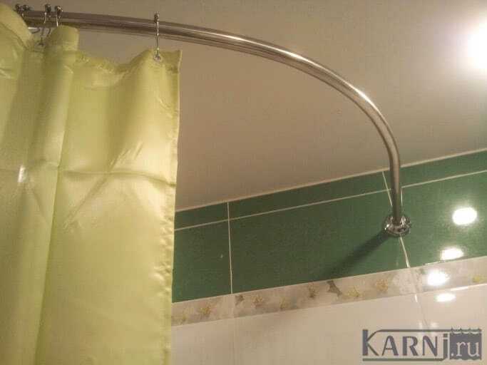 Полукруглый карниз для ванной: штанга для шторы, дуга для шторки, держатель для конструкции в ванную комнату своими руками